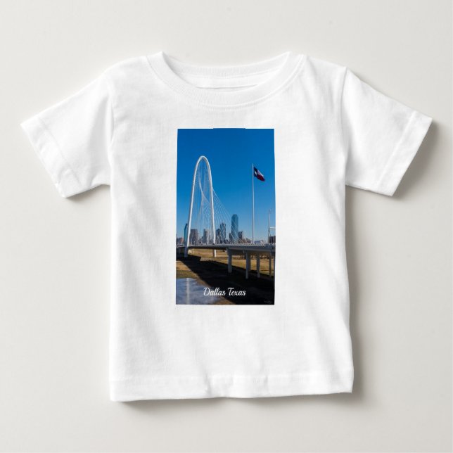 Hill Bridge And Flag Baby T-Shirt (Front)