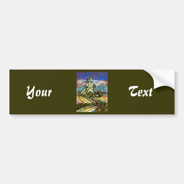 Hill Castle Fantasy Bumper Sticker (Front)
