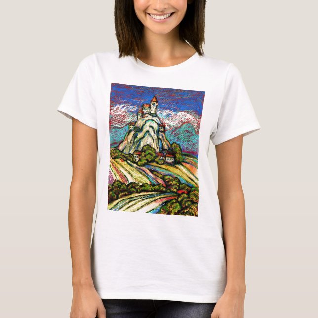 Hill Castle Fantasy T-Shirt (Front)
