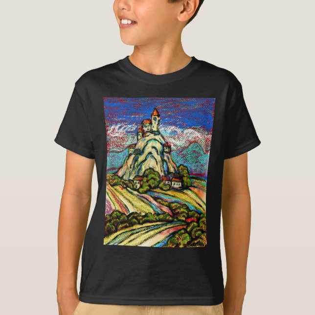 Hill Castle Fantasy T-Shirt (Front)