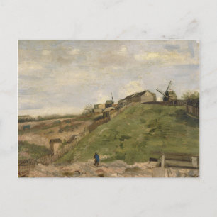 Hill of Montmartre with Stone Quarry by Van Gogh Postcard