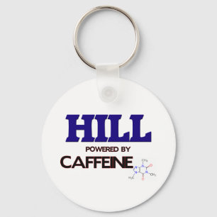 Hill powered by caffeine key ring