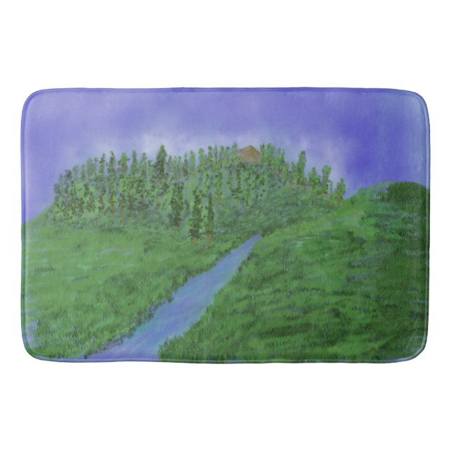 Hill & stream bath mat (Front)