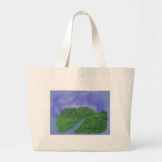 Hill & stream large tote bag (Front)