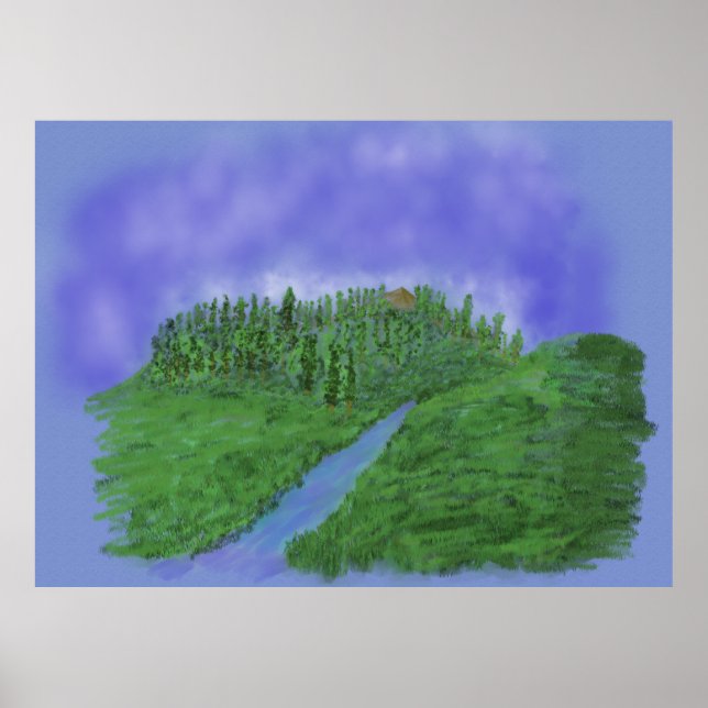 Hill & stream poster (Front)