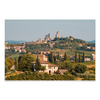 Hill town of of San Gimignano, Tuscany, Italy Photo Print