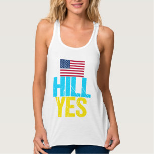Hill Yes Modern Hillary Clinton Singlet