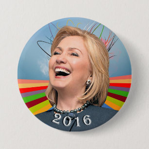 Hillary 2016 7.5 cm round badge