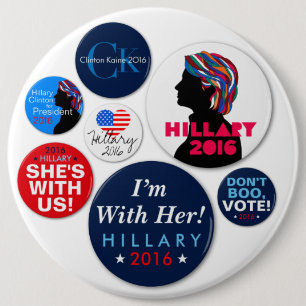 Hillary 2016 Campaign Super Button