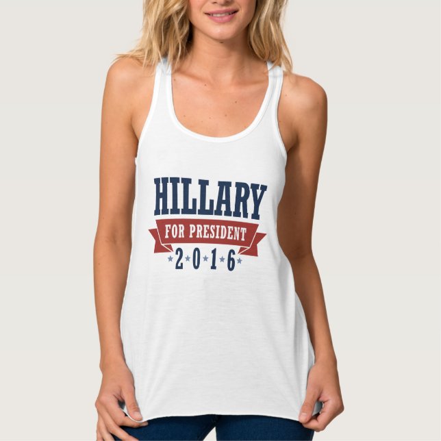HILLARY 2016 CERTIFIED RIBBON SINGLET (Front)