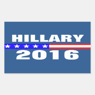 Hillary 2016 Presidential Election Campaign Rectangular Sticker
