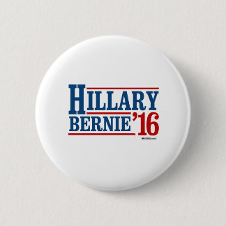 Hillary and Bernie in 2016 6 Cm Round Badge