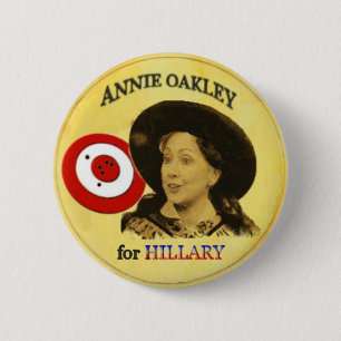 Hillary Annie Oakley  Button