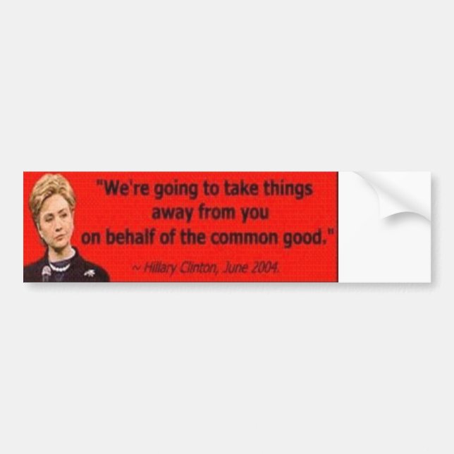 Hillary Bumper Sticker (Front)