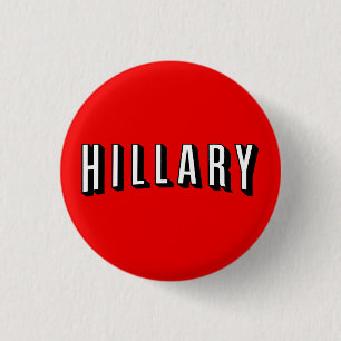 Hillary Button: Clinton for President 2016 3 Cm Round Badge