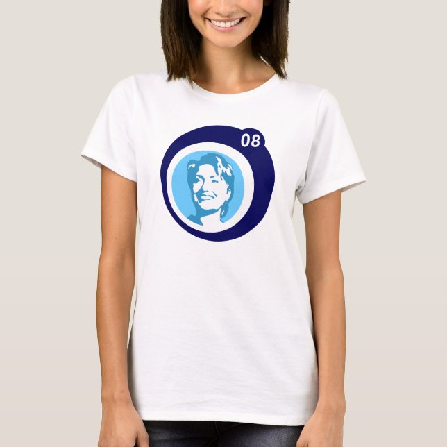 hillary clinton 08. blue bubbles. T-Shirt (Front)