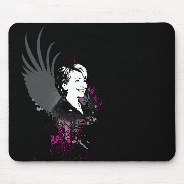 hillary clinton 08. hi-fi. v3. mouse pad (Front)
