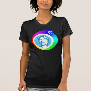 hillary clinton 08. rainbow bubbles. T-Shirt