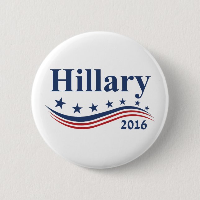 Hillary Clinton 2016 6 Cm Round Badge (Front)