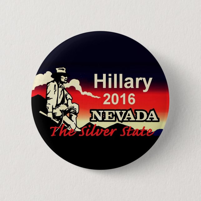 Hillary CLINTON 2016 6 Cm Round Badge (Front)
