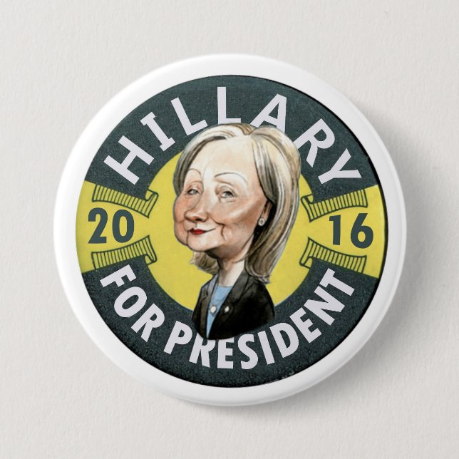 Hillary Clinton 2016 7.5 Cm Round Badge (Front)