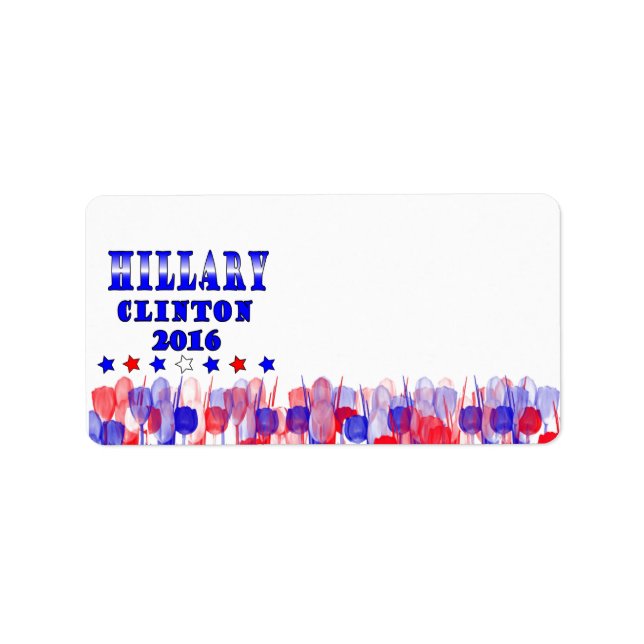 Hillary Clinton 2016 Address Label (Front)