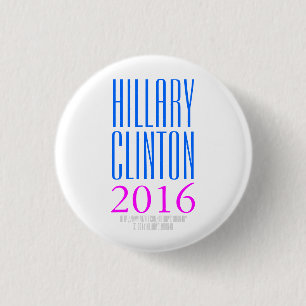 HILLARY CLINTON 2016 by HillaryClinton4u 3 Cm Round Badge