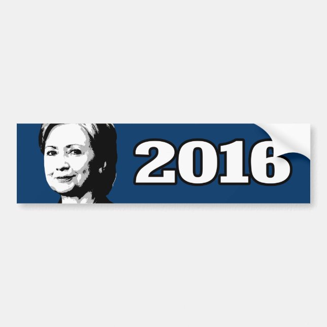 HILLARY CLINTON 2016 Candidate Bumper Sticker (Front)