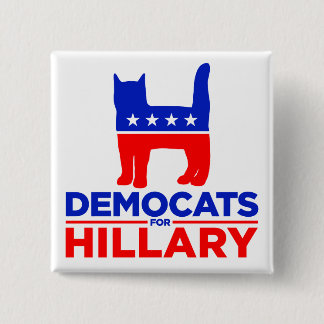 Hillary Clinton 2016 "DEMOCATS for HILLARY" Button