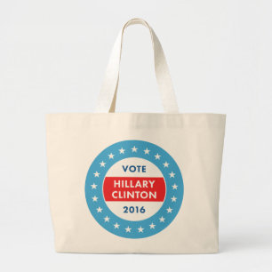 Hillary Clinton 2016 Large Tote Bag