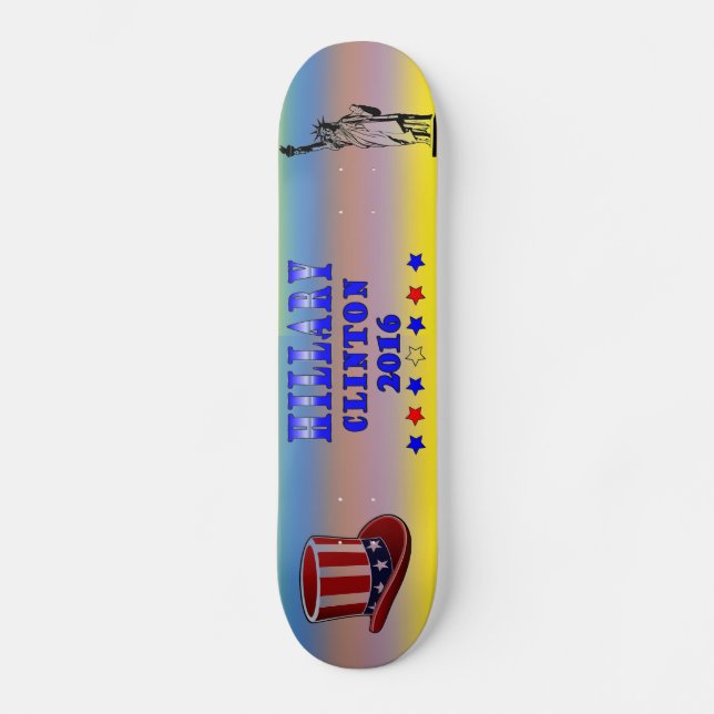 Hillary Clinton 2016 Skateboard (Front)