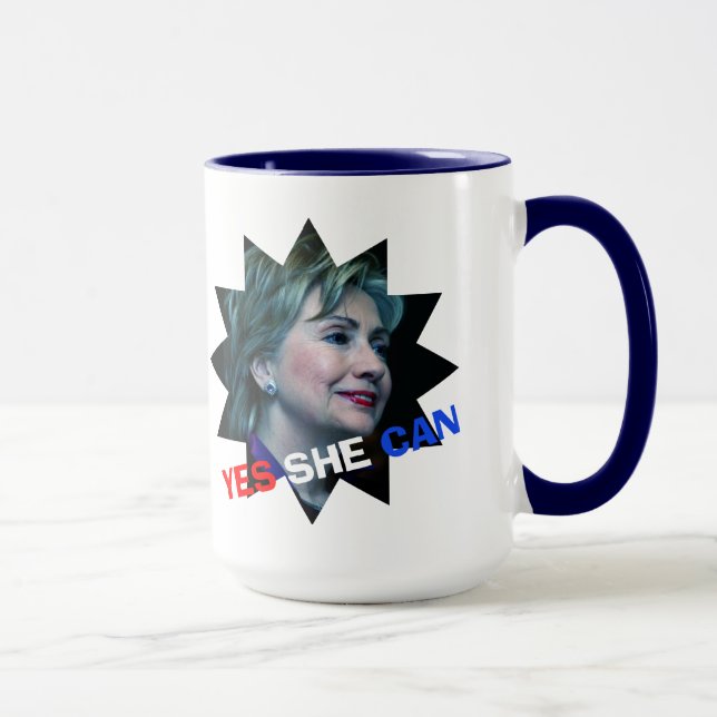 Hillary Clinton 2016 - Yes She Can - Mug (Right)