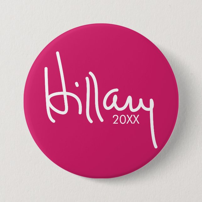Hillary Clinton 2020 Designer Campaign Gear 7.5 Cm Round Badge (Front)