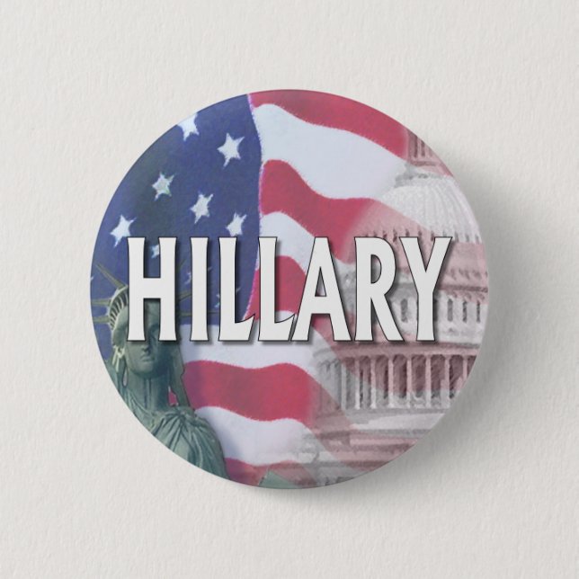 Hillary Clinton 6 Cm Round Badge (Front)