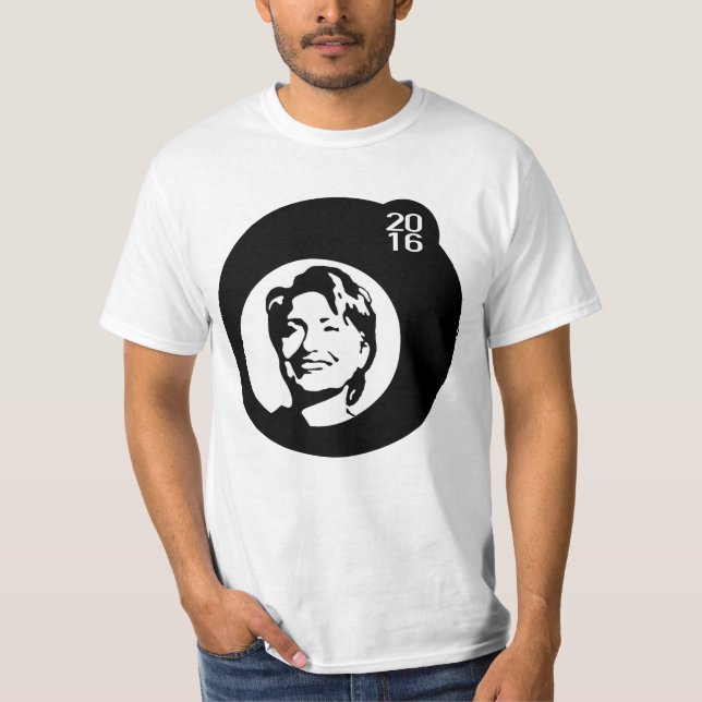 hillary clinton black bubble T-Shirt (Front)
