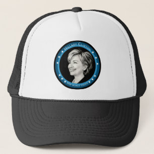 hillary clinton : blue rays : trucker hat