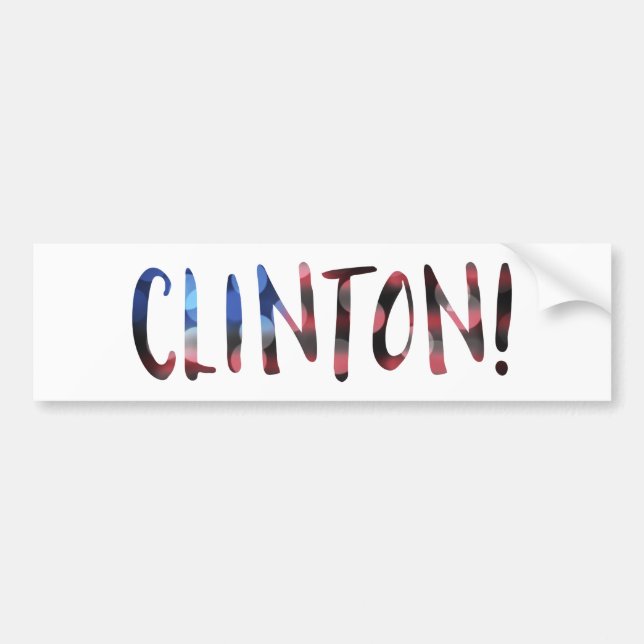 Hillary Clinton bokeh Bumper Sticker (Front)