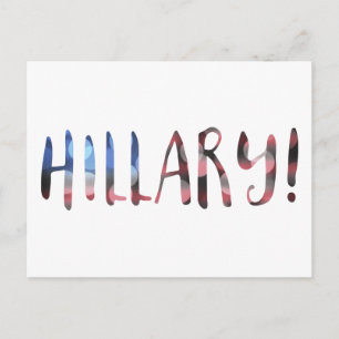 Hillary Clinton bokeh Postcard