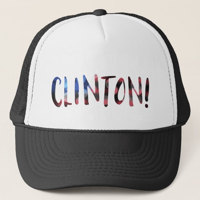 Hillary Clinton bokeh Trucker Hat (Front)