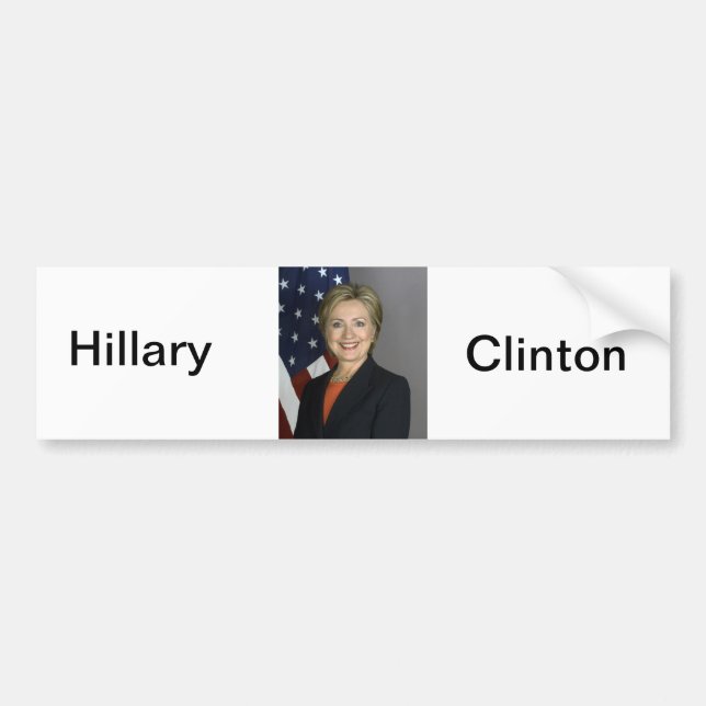 Hillary Clinton Bumper Sticker (Front)