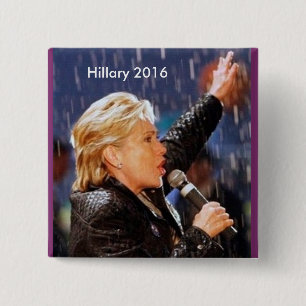 Hillary Clinton for President 2016 15 Cm Square Badge