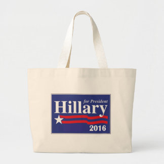 Hillary Clinton for President 2016 Large Tote Bag