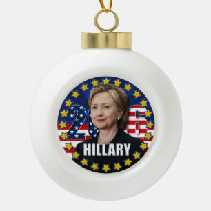 Hillary Clinton for president 2016 Ornament