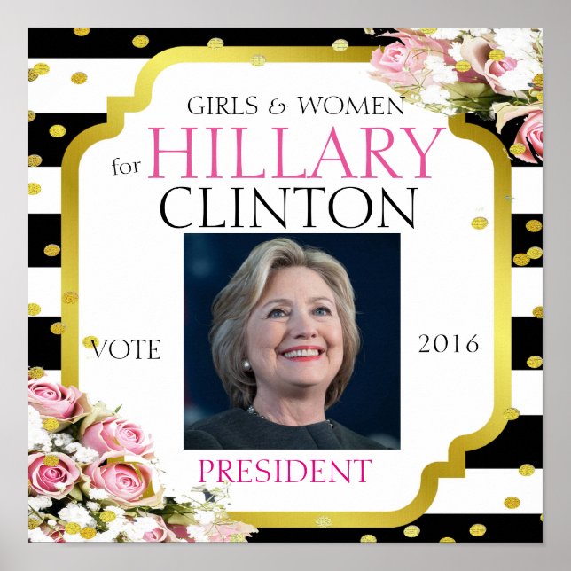 Hillary Clinton for President 2016 Poster (Front)