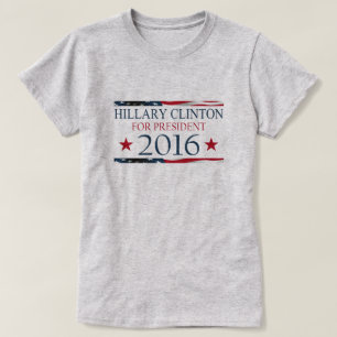 Hillary Clinton for President 2016 USA FLAG T-Shirt