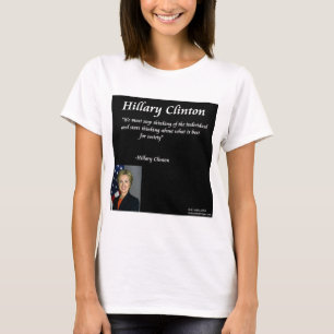 Hillary Clinton "Individuals" Quote T-Shirt