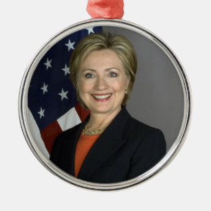 Hillary Clinton Metal Tree Decoration