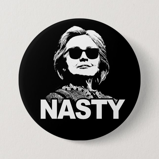 Hillary Clinton "Nasty" Button (Front)