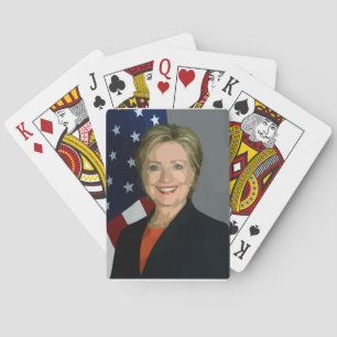 hillary clinton playing cards