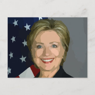 hillary clinton postcard